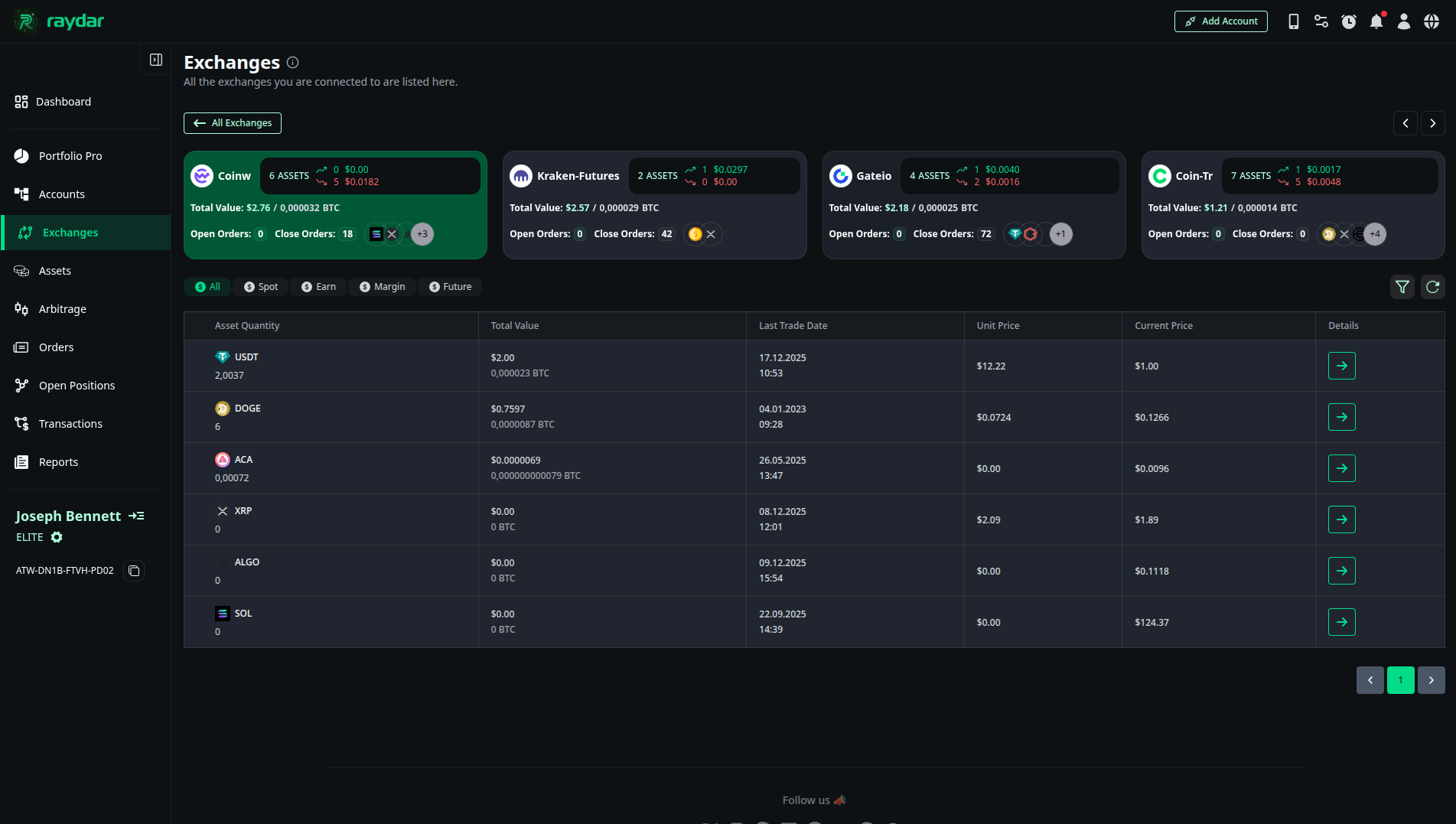 Single Exchange Detail View